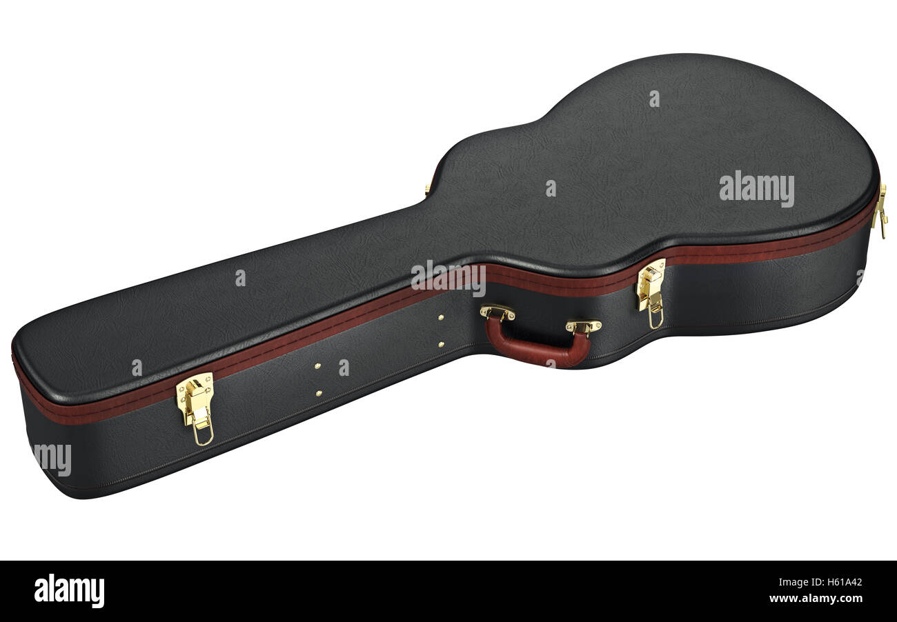 Guitar case bag for musical equipment Stock Photo Alamy