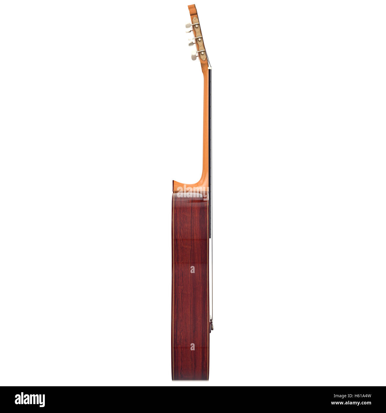 Side view acoustic guitar isolated hires stock photography and images