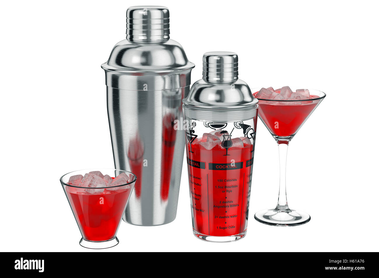 Cocktail shaker set cup Stock Photo Alamy