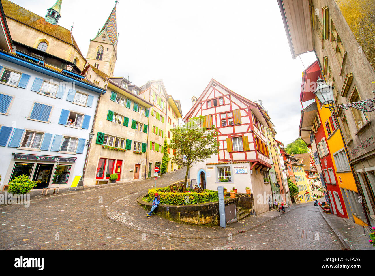 Baden old town in Switzerland Stock Photo - Alamy