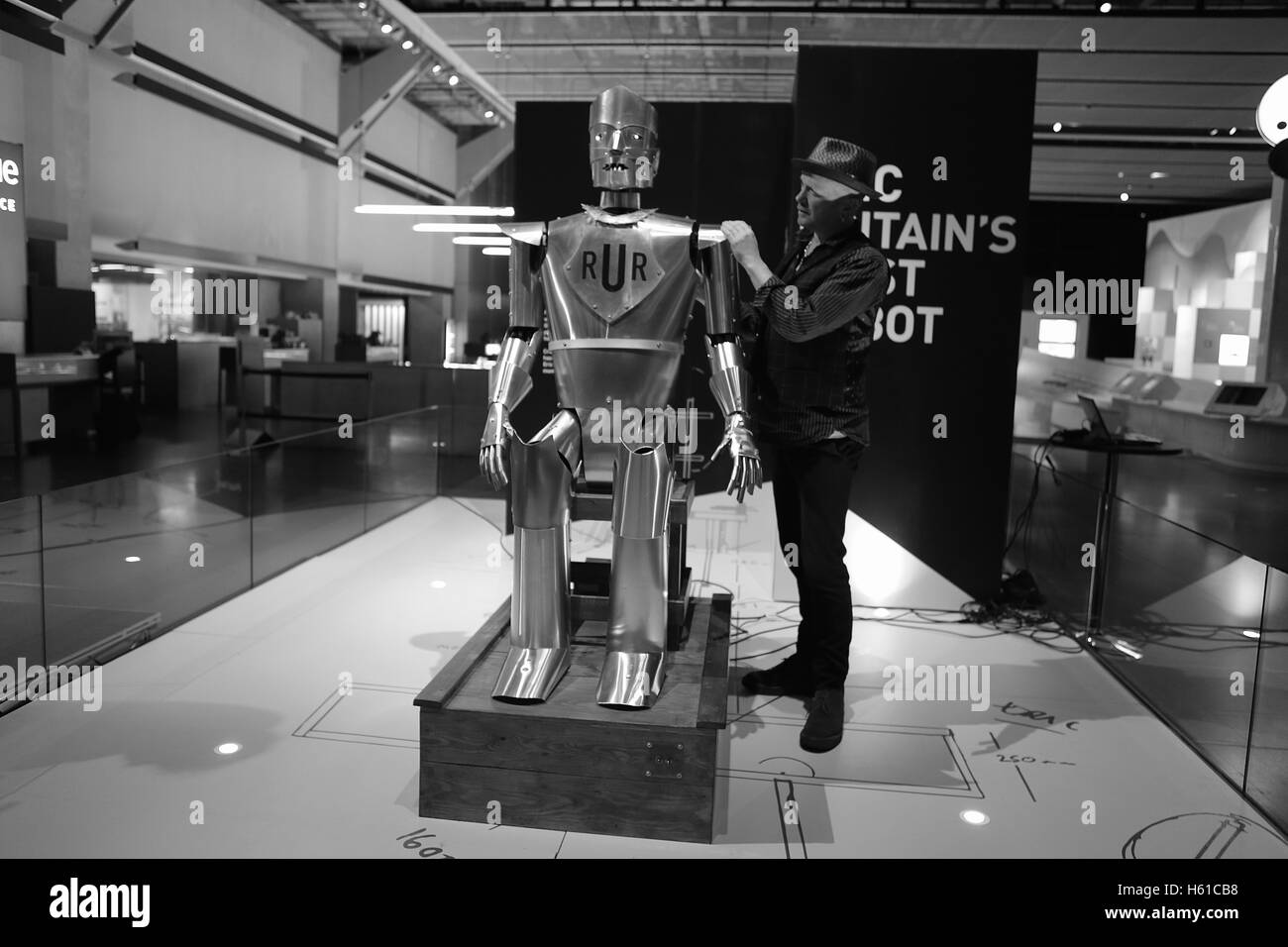 Eric the Britain's first robot at science museum Stock Photo