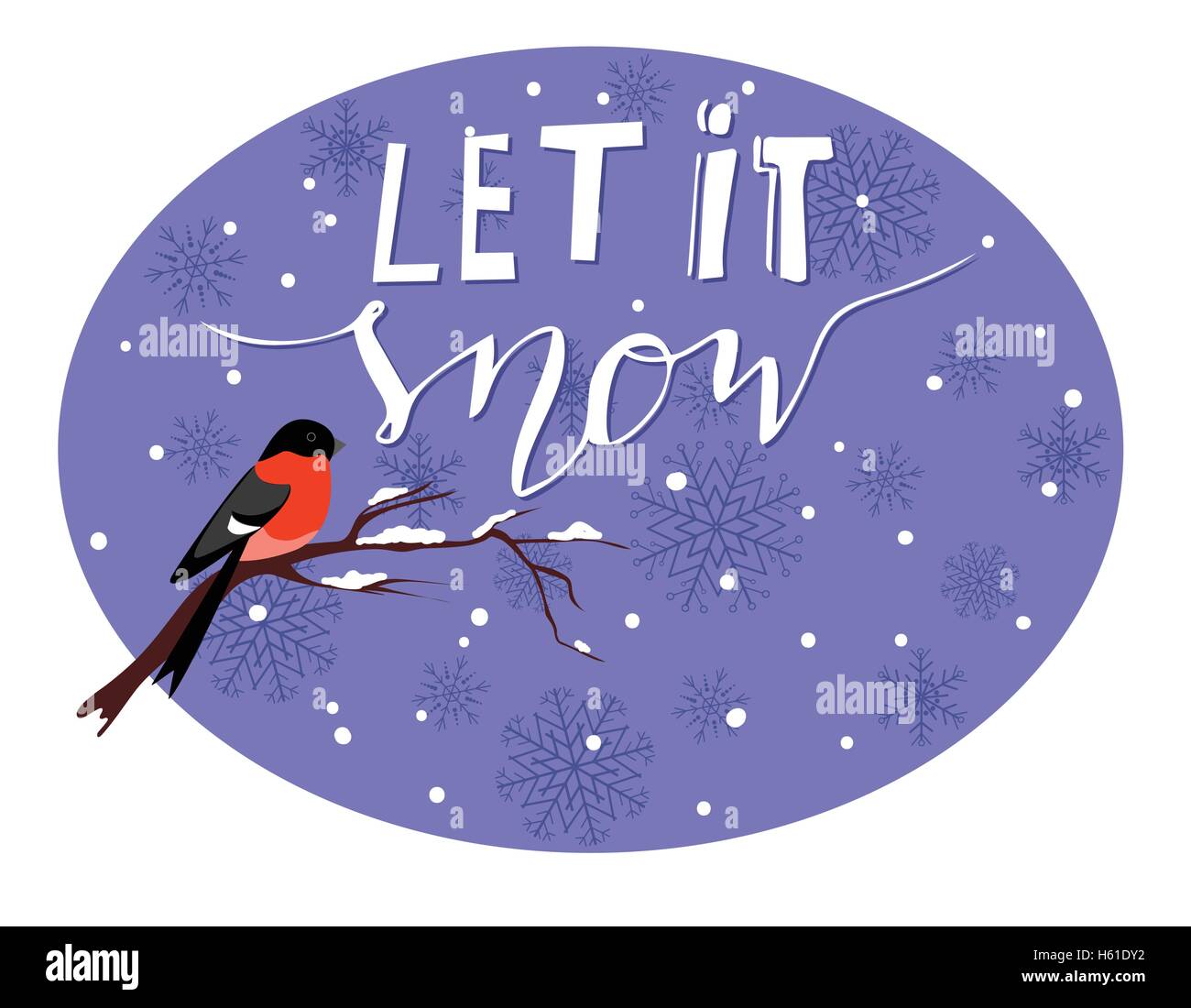 Let it snow Stock Vector