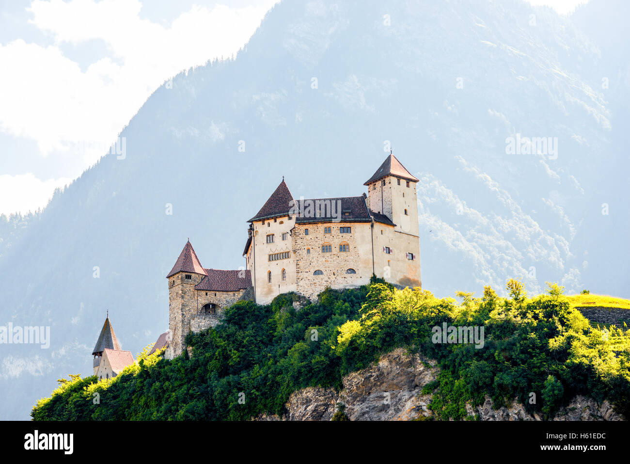 Gutenberg castle in Liechtenstein Stock Photo - Alamy
