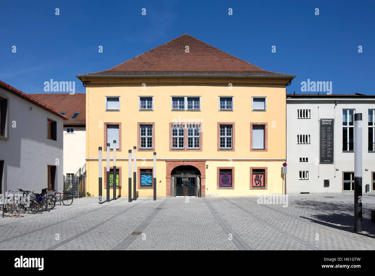 City Theater, Erlangen, Middle Franconia, Bavaria, Germany Stock Photo