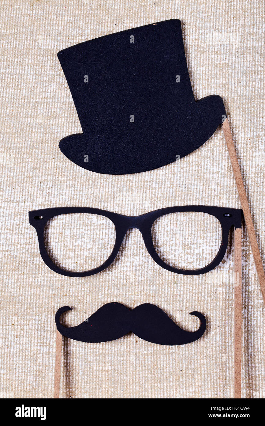 Mustache collection hi-res stock photography and images - Alamy