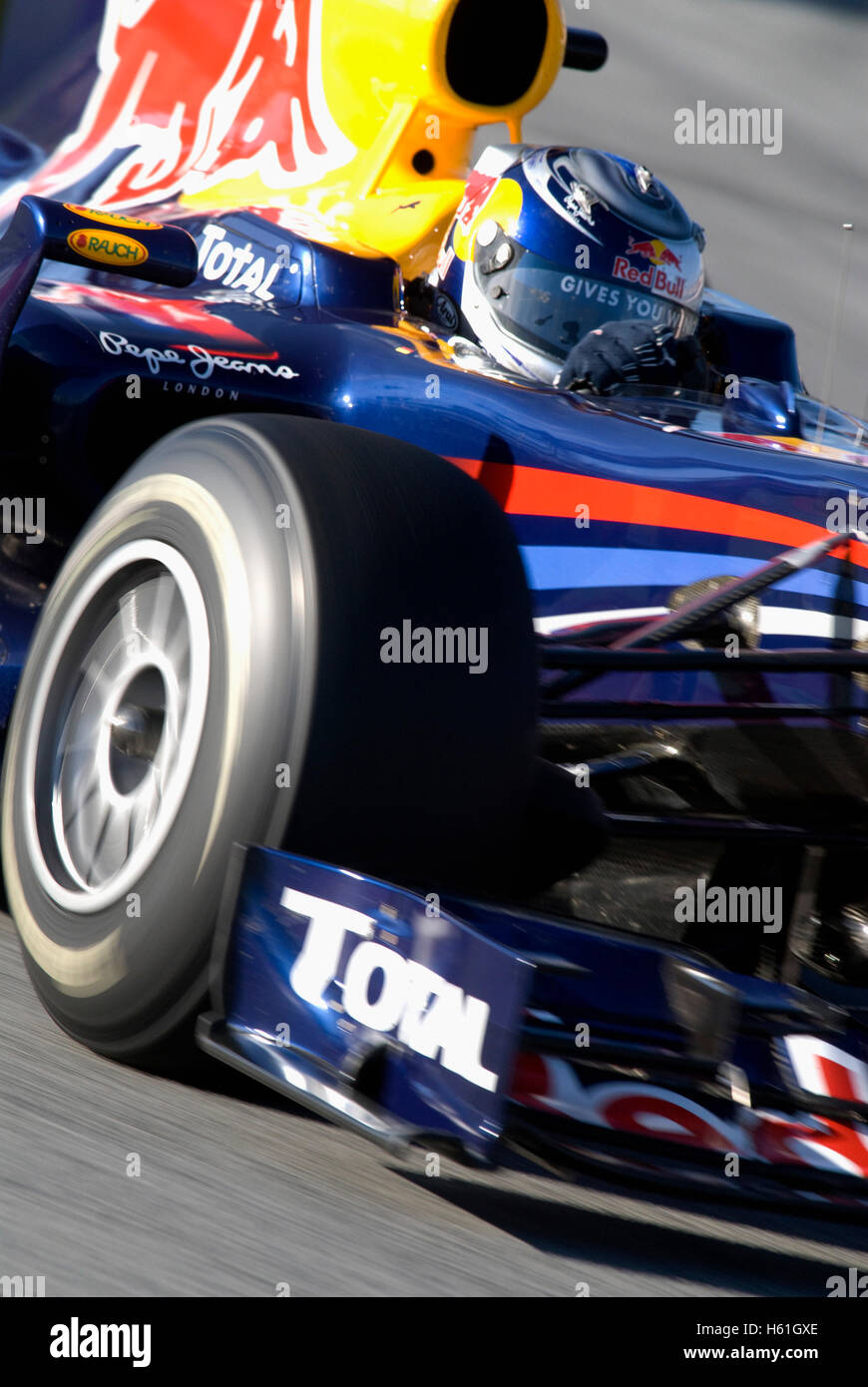 Motorsports, Sebastian Vettel, GER, in the Red Bull Racing RB5 race car ...