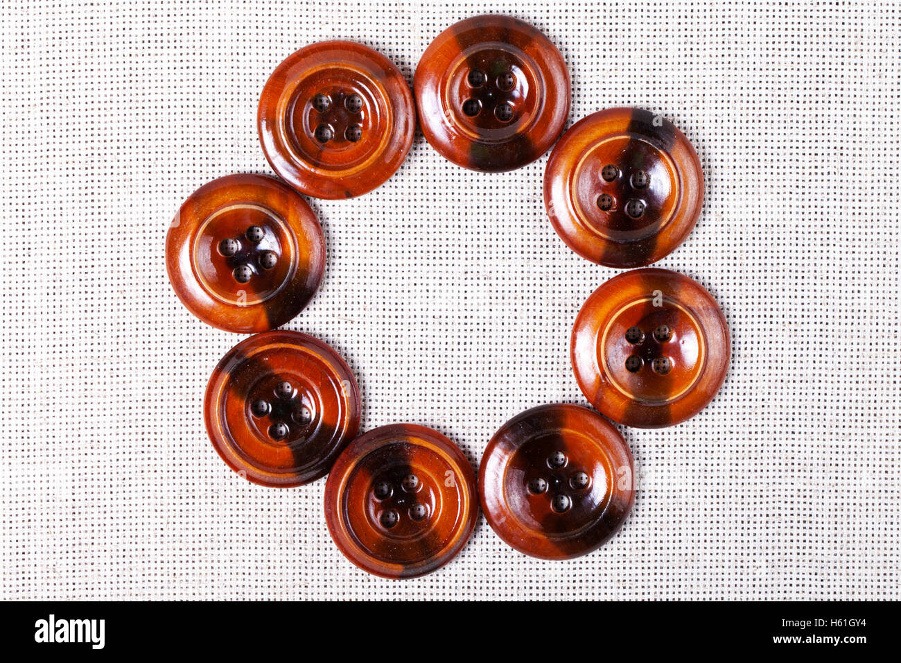 a Vintage wooden buttons background Stock Photo - Alamy