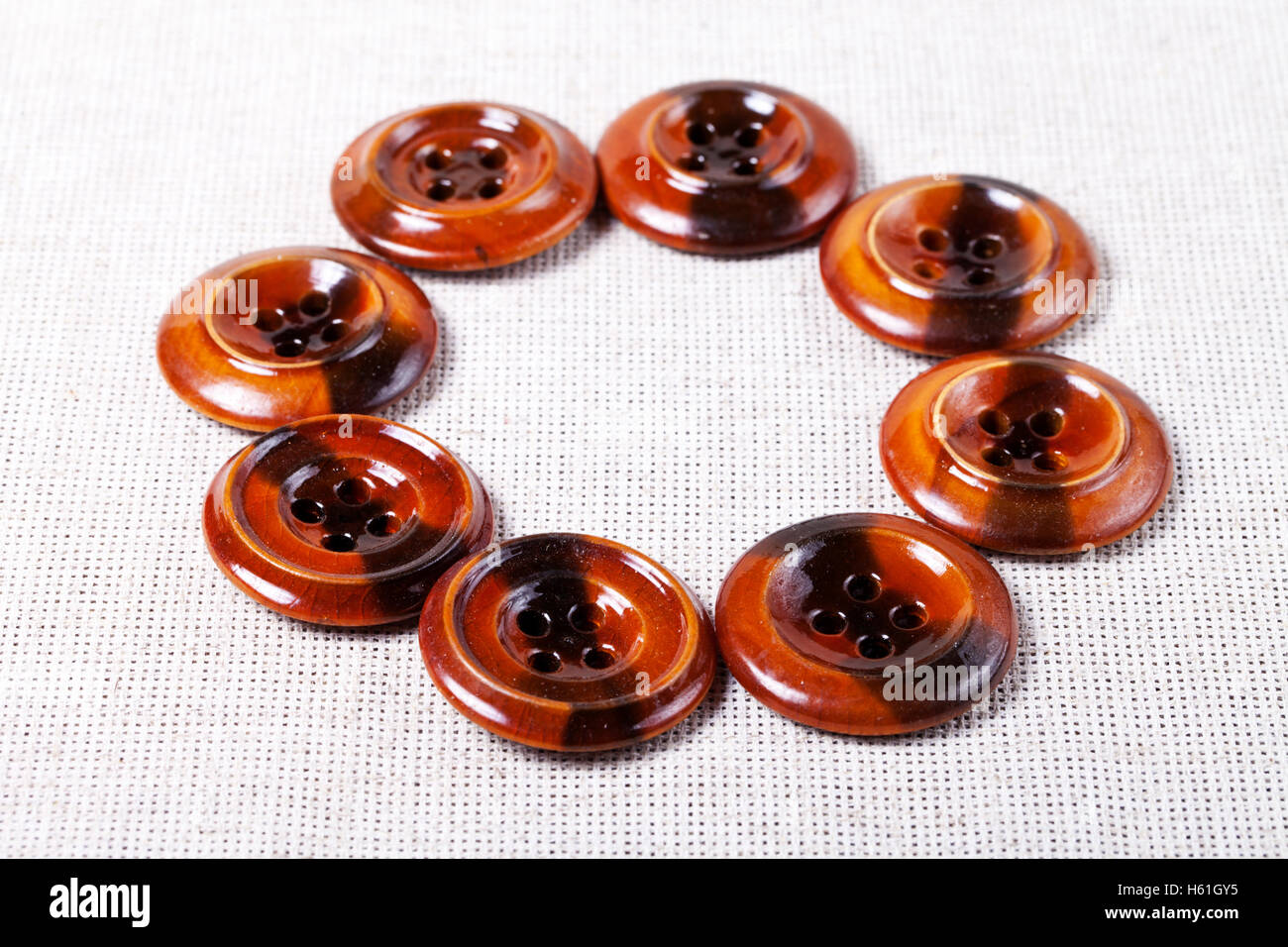 a Vintage wooden buttons background Stock Photo - Alamy