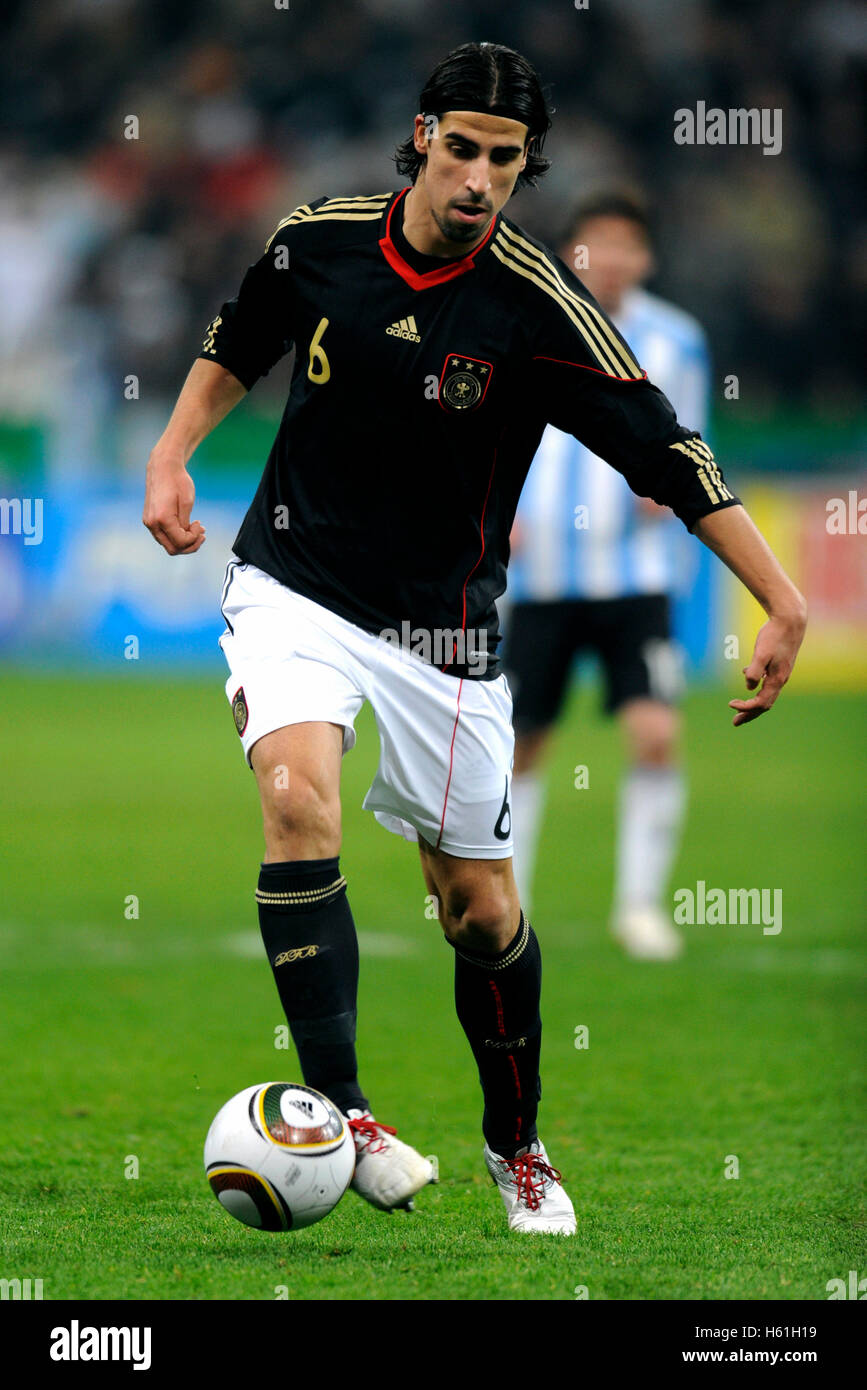 Sami Khedira, international football match, Germany - Argentina 0:1, Allianz-Arena, Munich, Bavaria Stock Photo