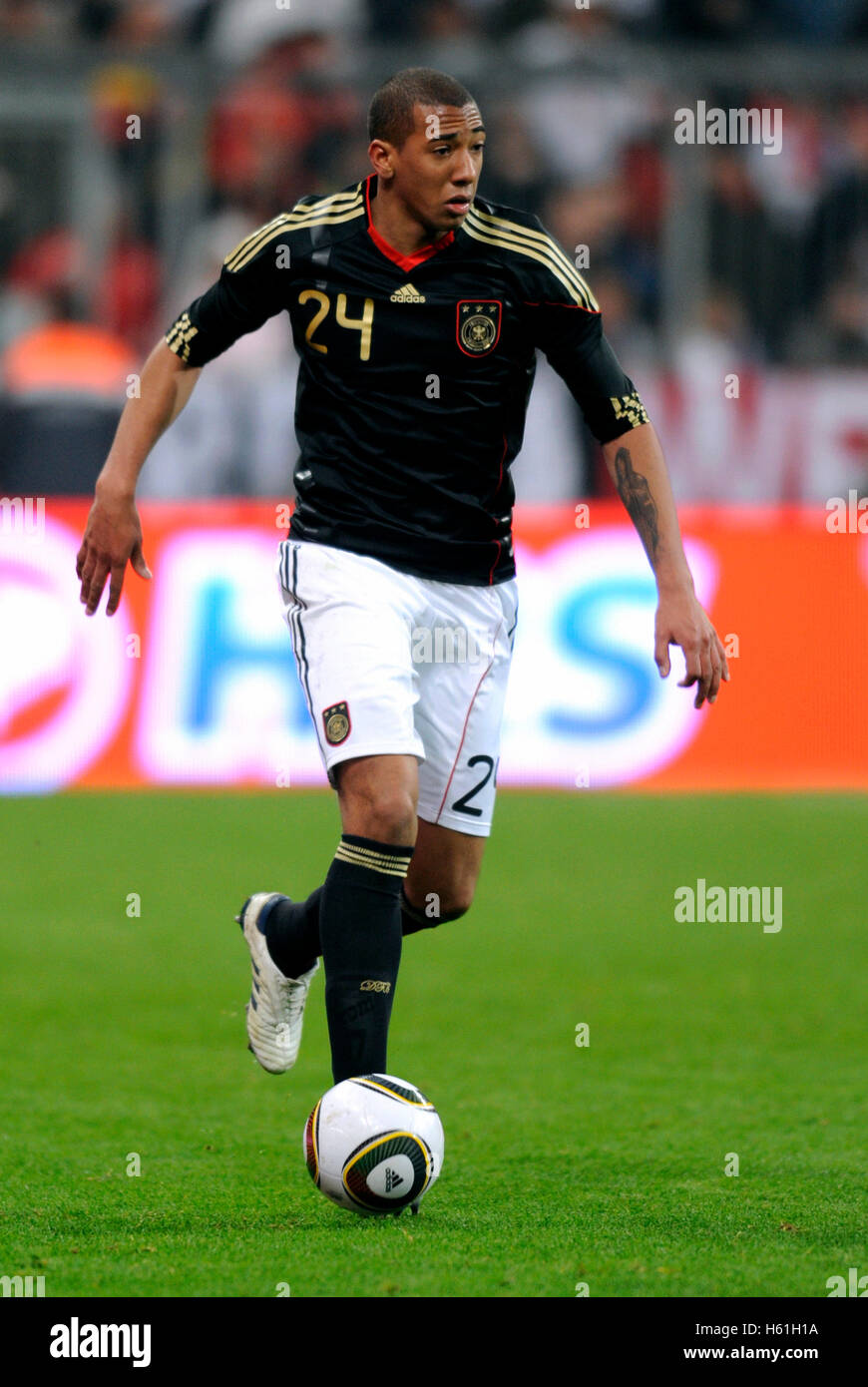 Jerome Boateng, international football match, Germany - Argentina 0:1, Allianz-Arena, Munich, Bavaria Stock Photo