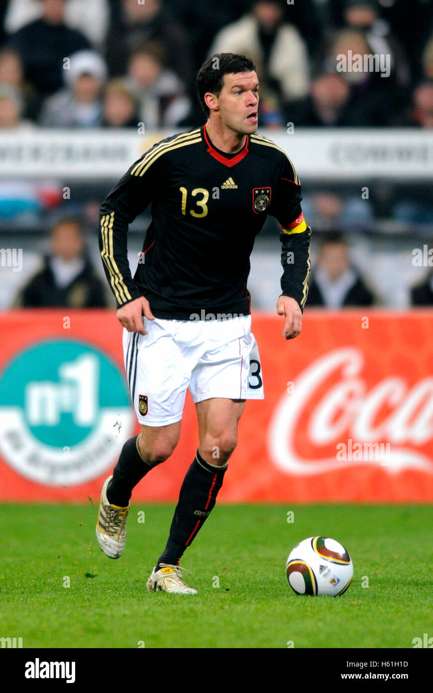 Michael Ballack, international football match, Germany - Argentina 0:1, Allianz-Arena, Munich, Bavaria Stock Photo