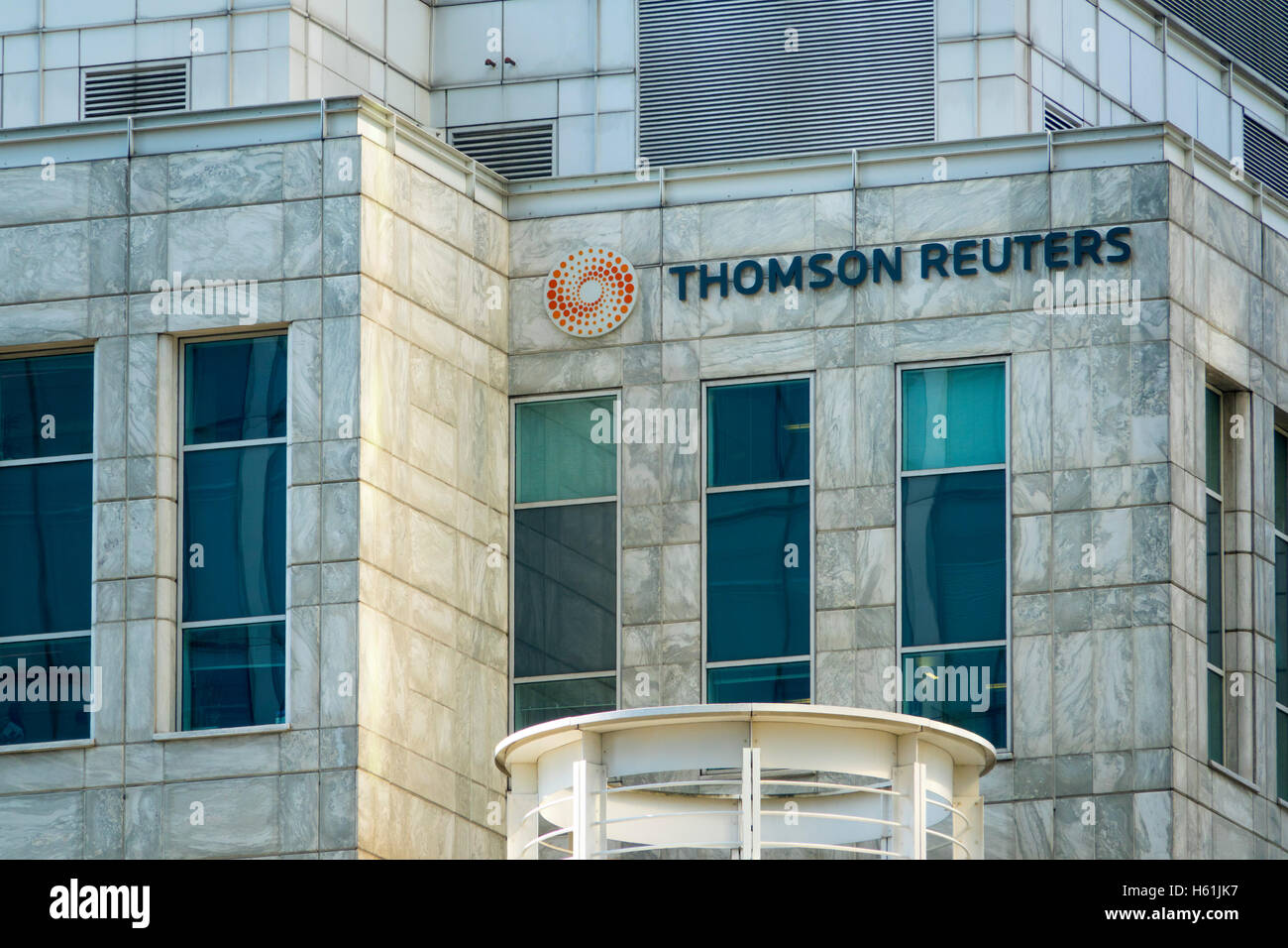 Thomson Reuters Building at Canary Wharf Stock Photo