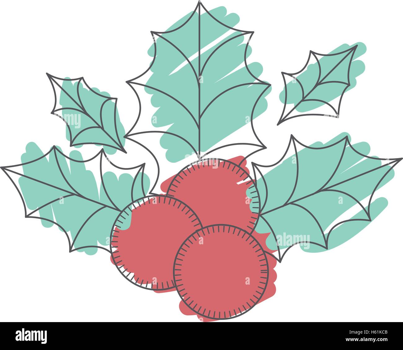 holly berry decoration Stock Vector Image & Art - Alamy