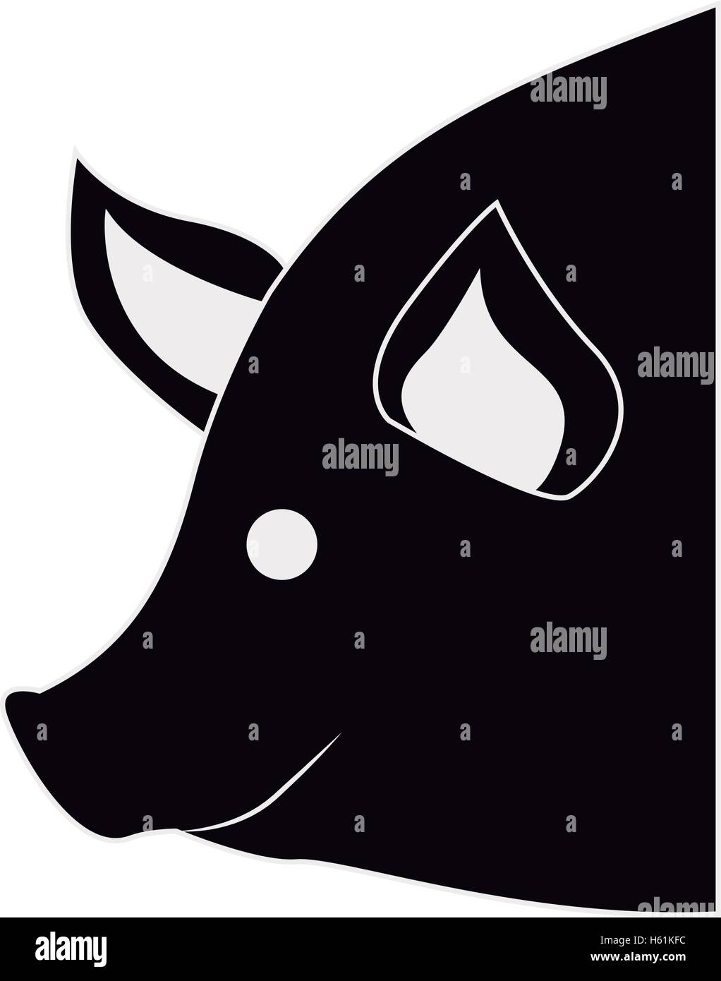 pig animal icon Stock Vector Image & Art - Alamy