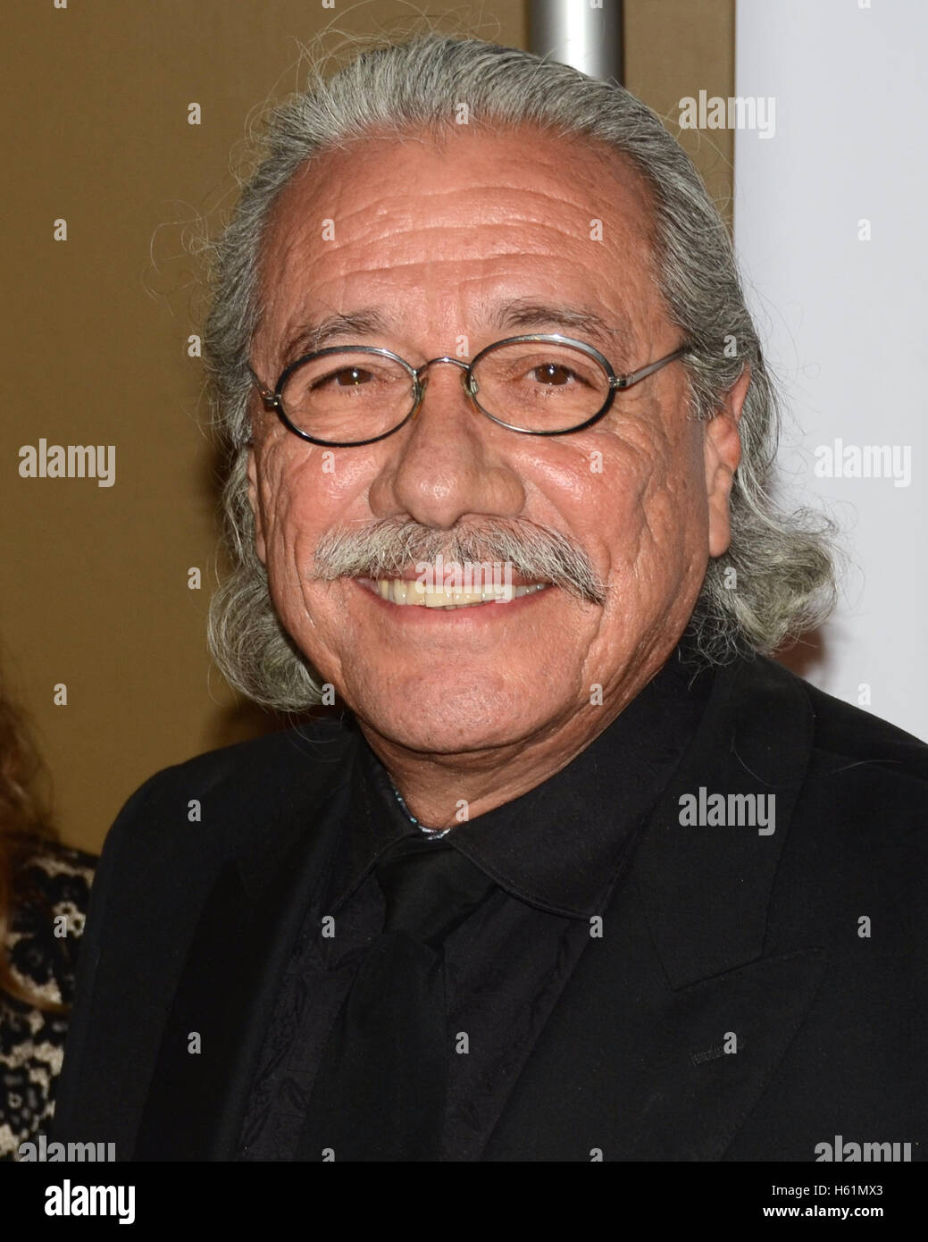 Edward James Olmos arrives at the 30th Annual Imagen Awards on August 21, 2015 in Los Angeles, California. Stock Photo