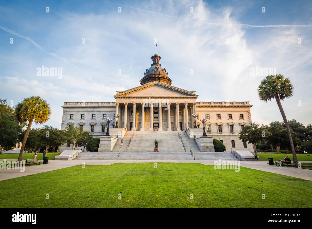 The exterior of the South Carolina State House in Columbia, South ...