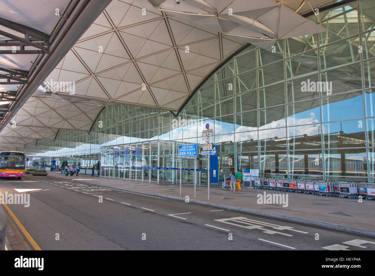 Hong Kong International Airport Terminal 1 , Chek Lap Kok island,  People's Republic of China Stock Photo
