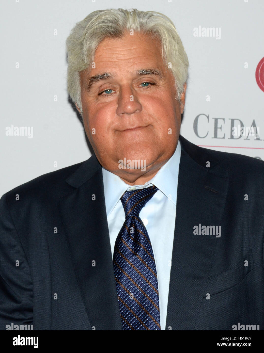 Jay Leno attends the 2015 Cedars-Sinai Annual Board of Governors Gala at the Beverly Hilton Hotel in Beverly Hills California. Stock Photo