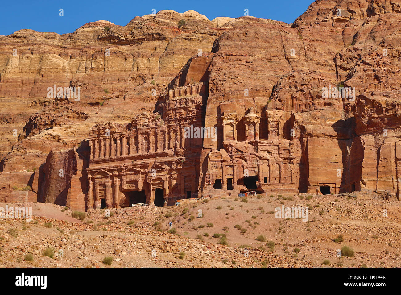 The Corinthian Tomb and the Palace Tomb of the Royal Tombs in the rock ...