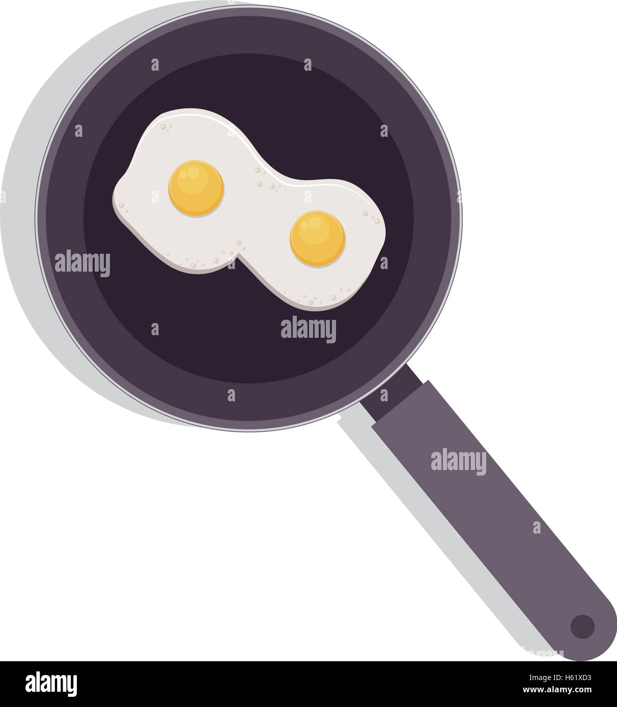 Two fried eggs Stock Vector Images Alamy