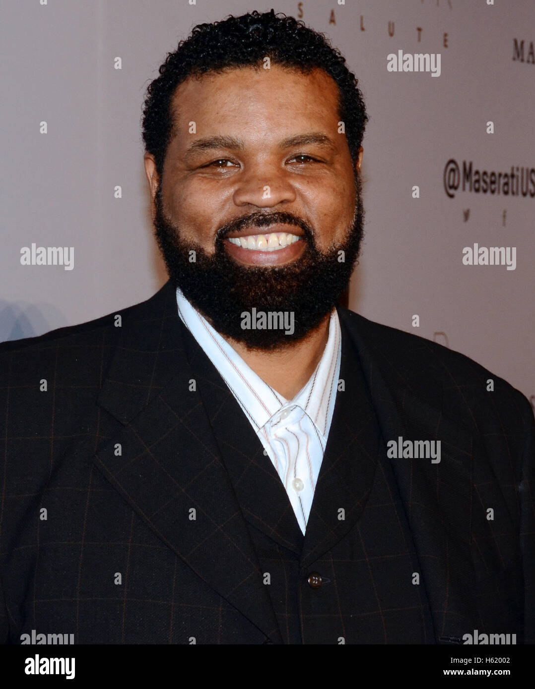 Andre Farr arrives at the Oscar Salute Hosted By Kevin Hart - Academy Awards Screening And After-Party Stock Photo