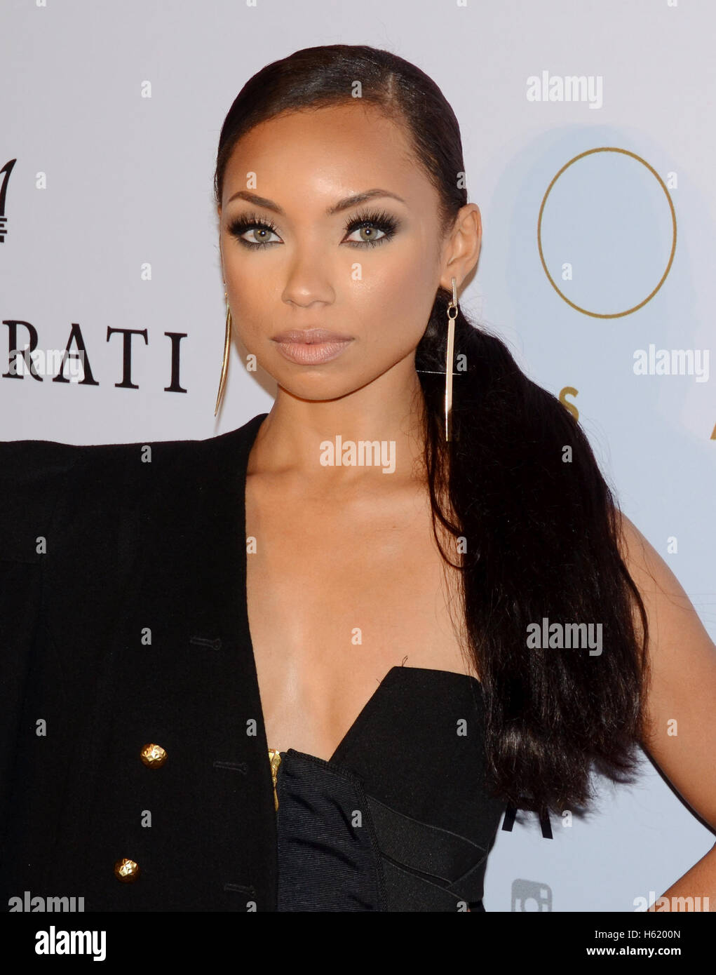 Logan Browning arrives at the Oscar Salute Hosted By Kevin Hart ...