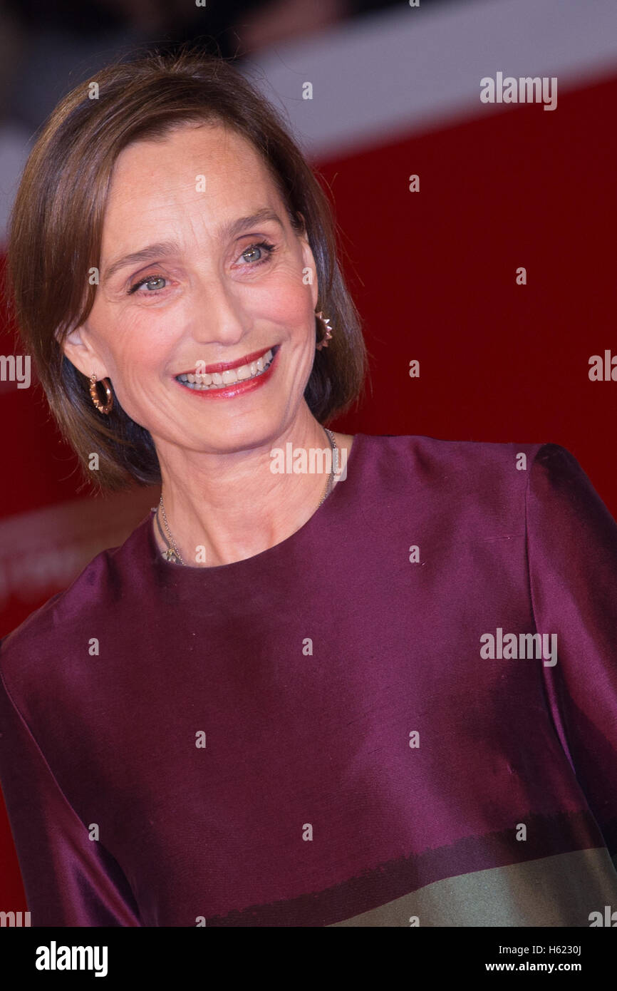 English actress Kristin Ann Scott Thomas on the red carpet for the the 20th anniversary of The English Patient. © PACIFIC PRESS/Alamy Live News Stock Photo