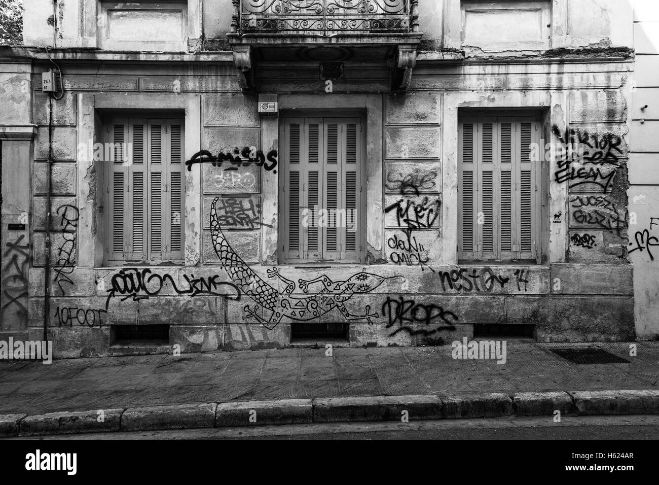Graffiti in Athens, Greece. Stock Photo