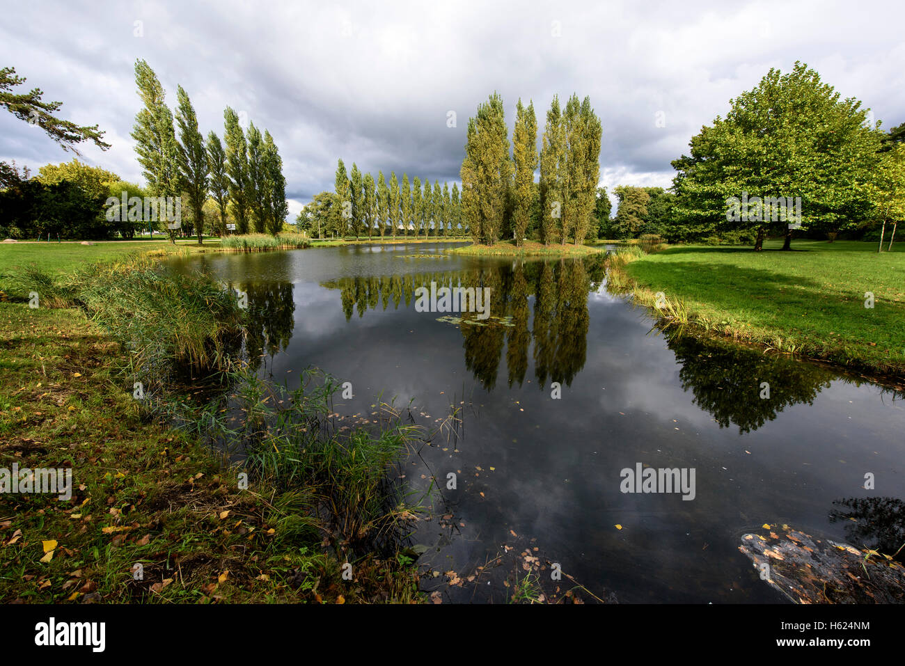 RousseauIsland and Neumark's Garden in Wörlitzlake, Wörlitz Gardens
