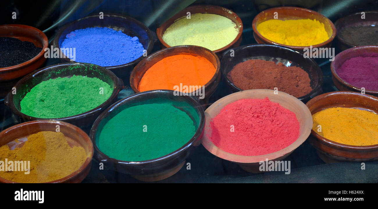 Natural dye Stock Photo