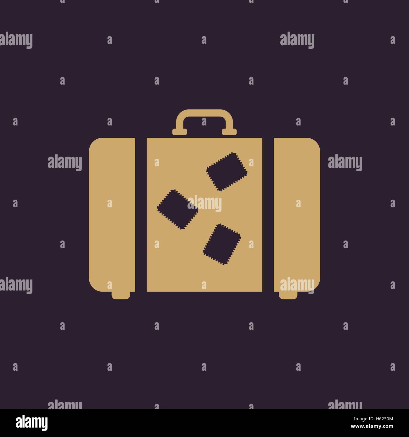The suitcase icon. Luggage symbol. Flat Stock Vector Image & Art Alamy