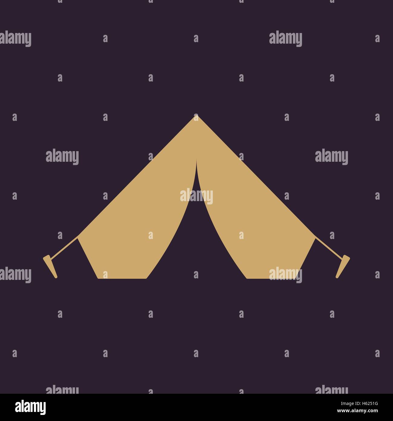 The tent icon. Travel symbol. Flat Stock Vector Image & Art - Alamy