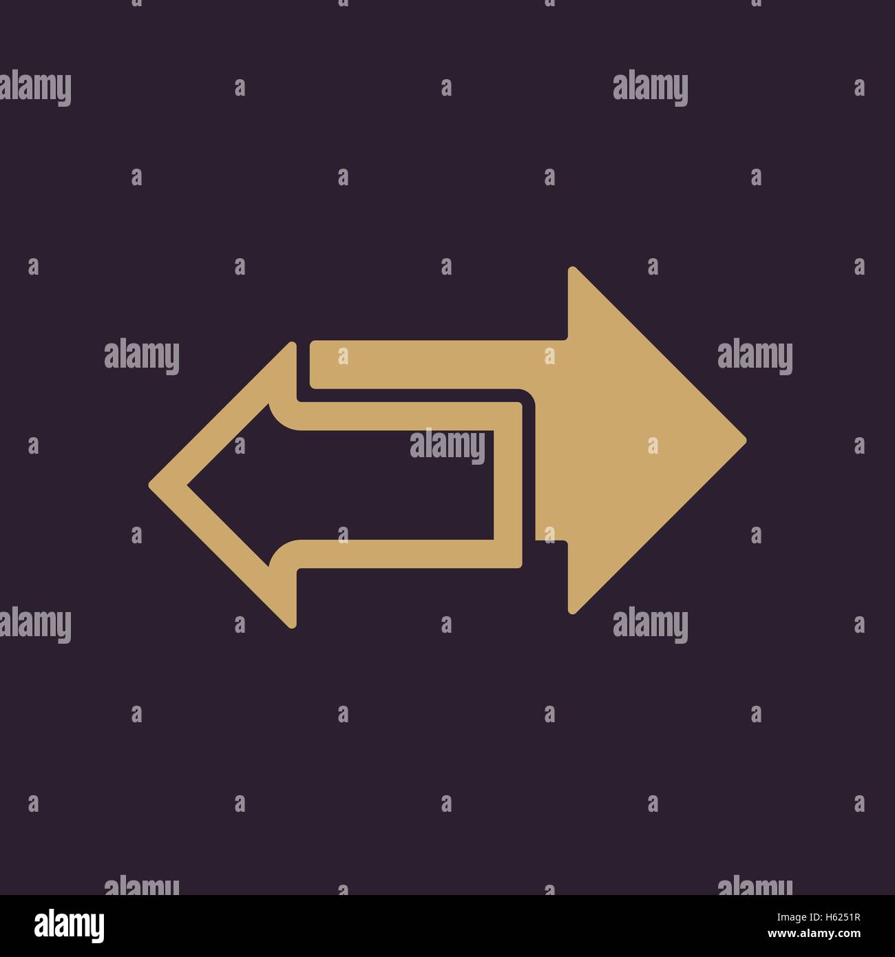 The left and right arrows icon. Arrows symbol Stock Vector Image & Art ...