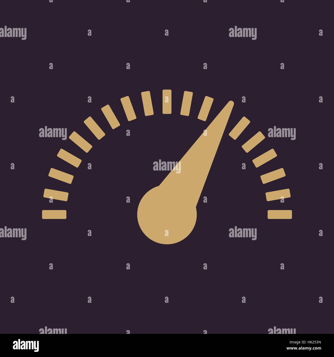 The tachometer, speedometer and indicator icon Stock Vector Image & Art ...