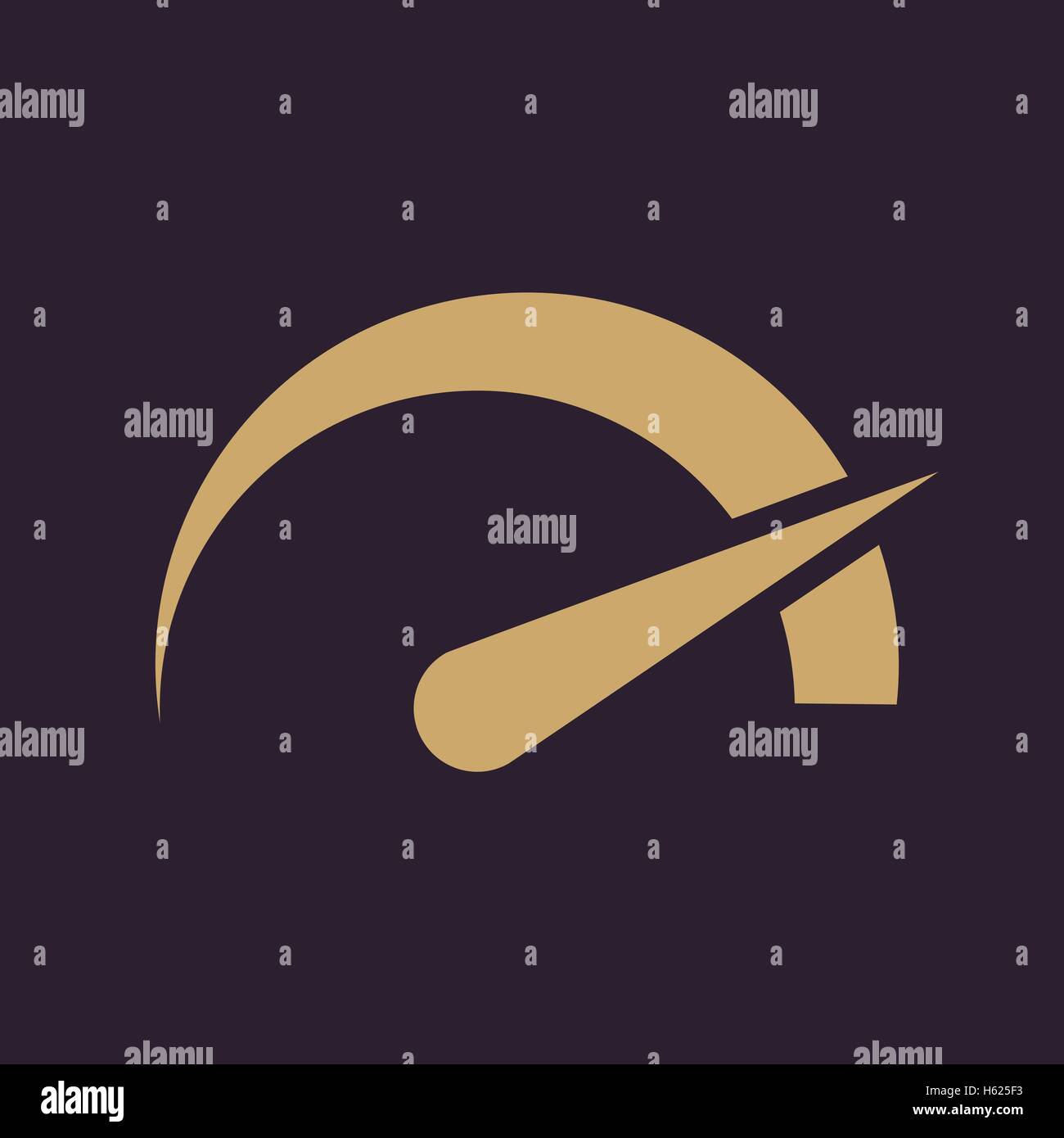 The tachometer, speedometer and indicator icon Stock Vector Image & Art ...