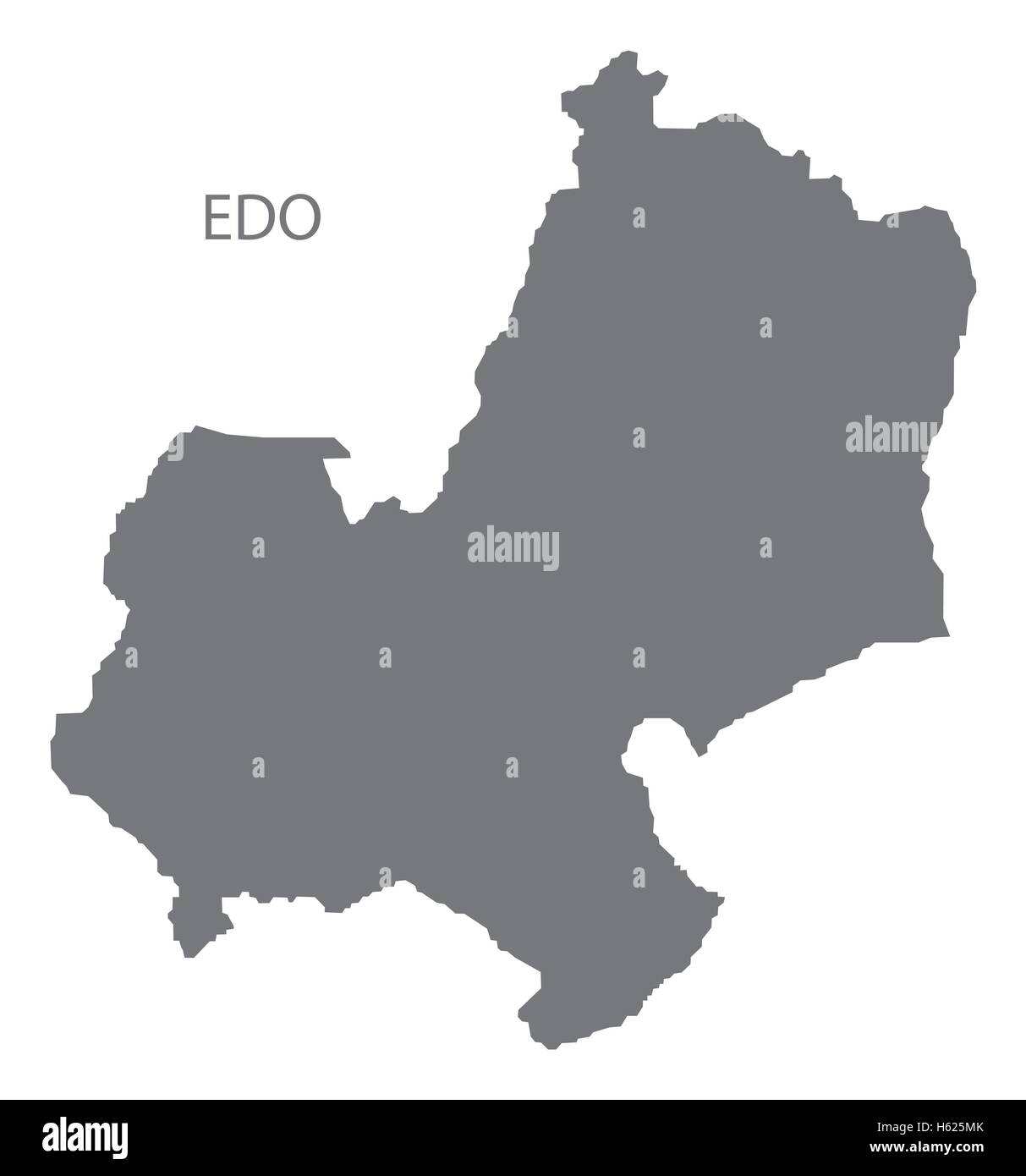 Edo Nigeria Map grey Stock Vector Image & Art - Alamy