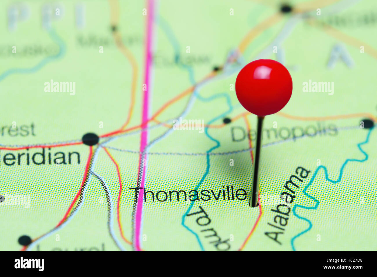 Map of thomasville hires stock photography and images Alamy