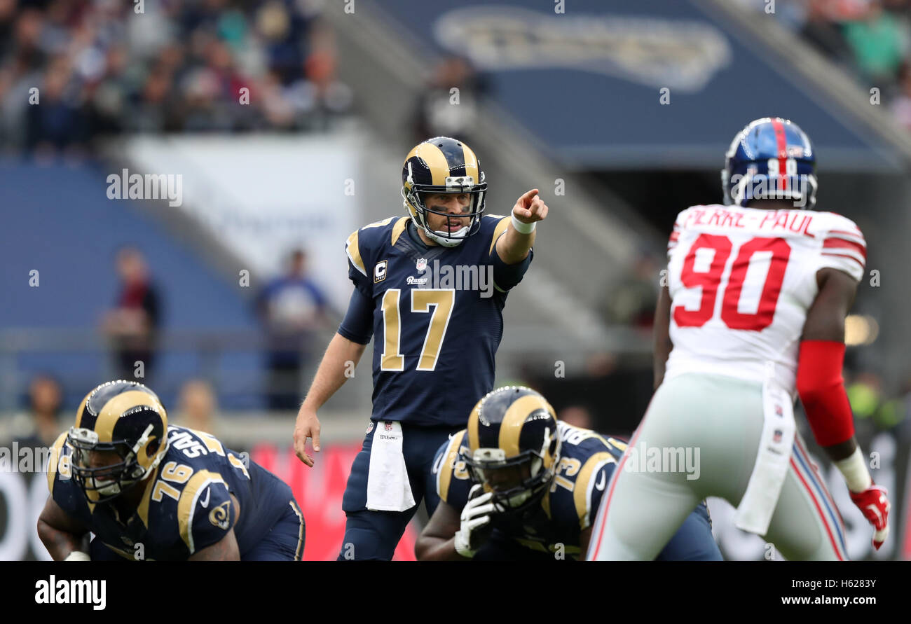 Los Angeles' Case Keenum during the NFL International Series match at