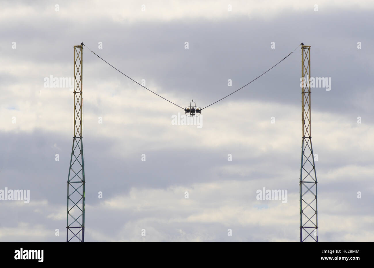 view of south pier, Blackpool, Lancashire, UK Stock Photo