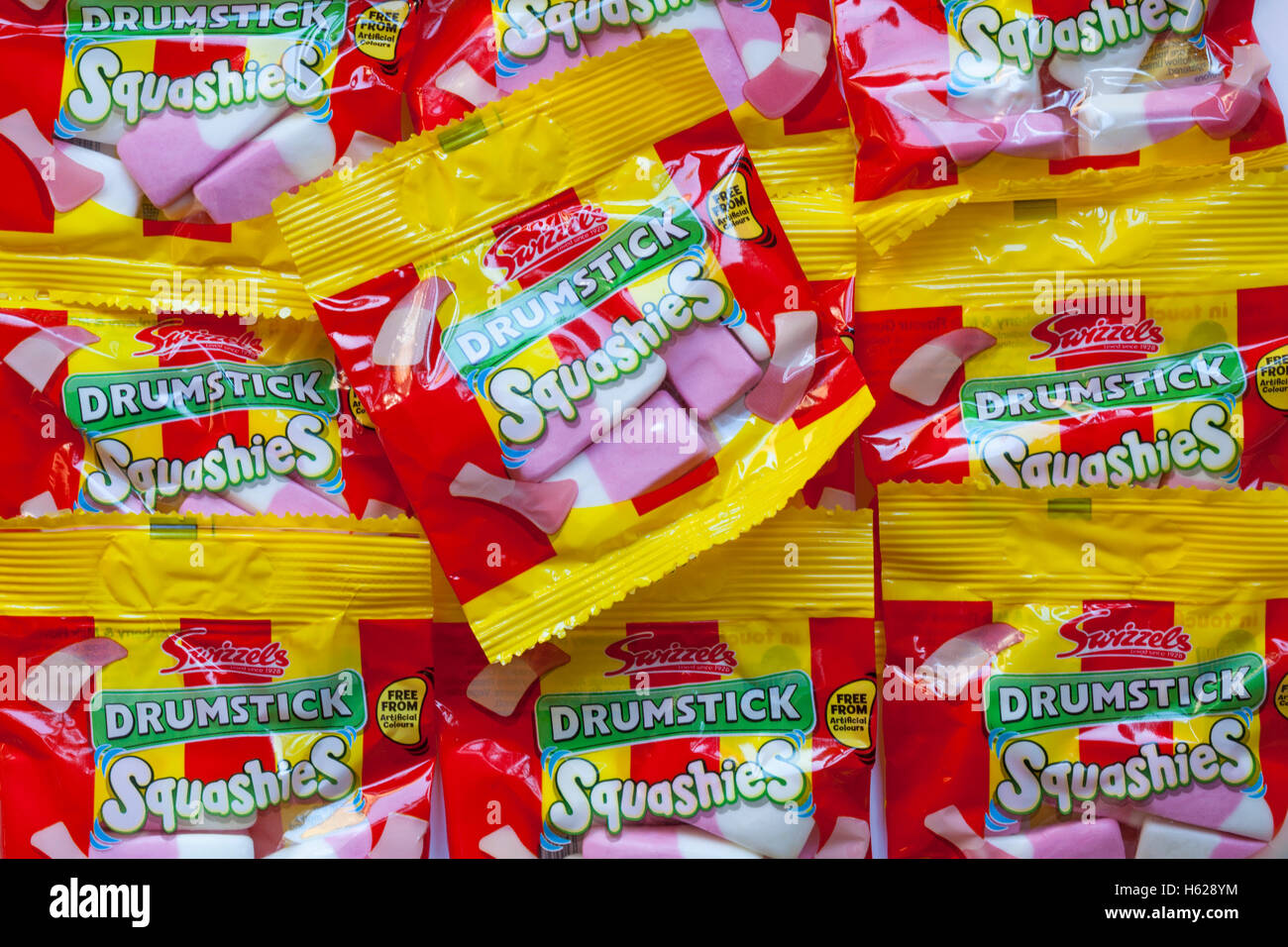 Packets of swizzels drumstick squashies hires stock photography and
