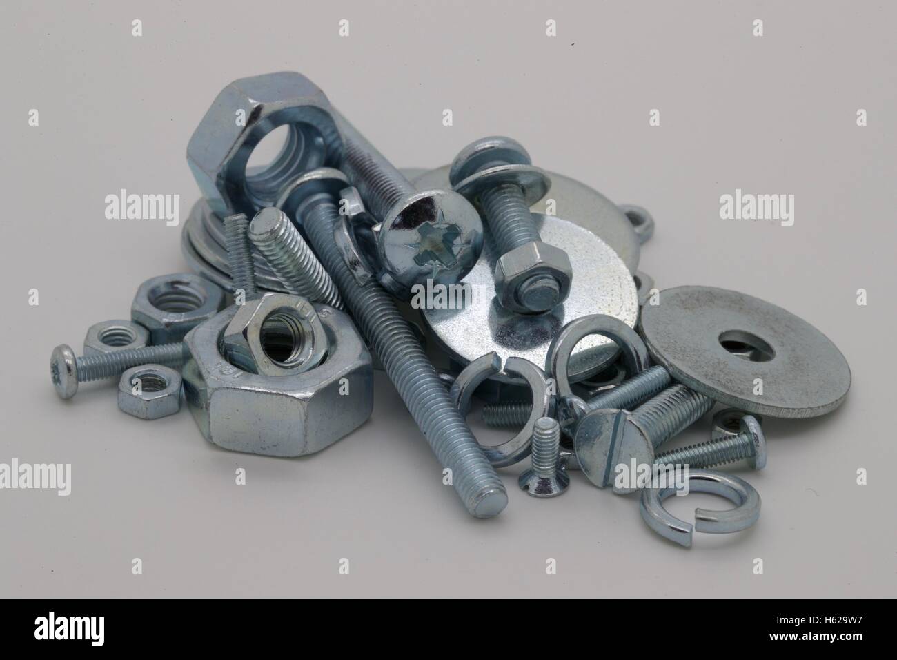 Assorted nuts and bolts Stock Photo Alamy