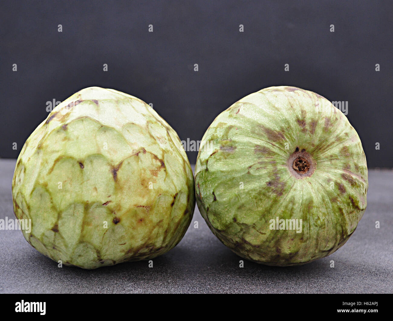 ripe cherimoya fruit Stock Photo Alamy