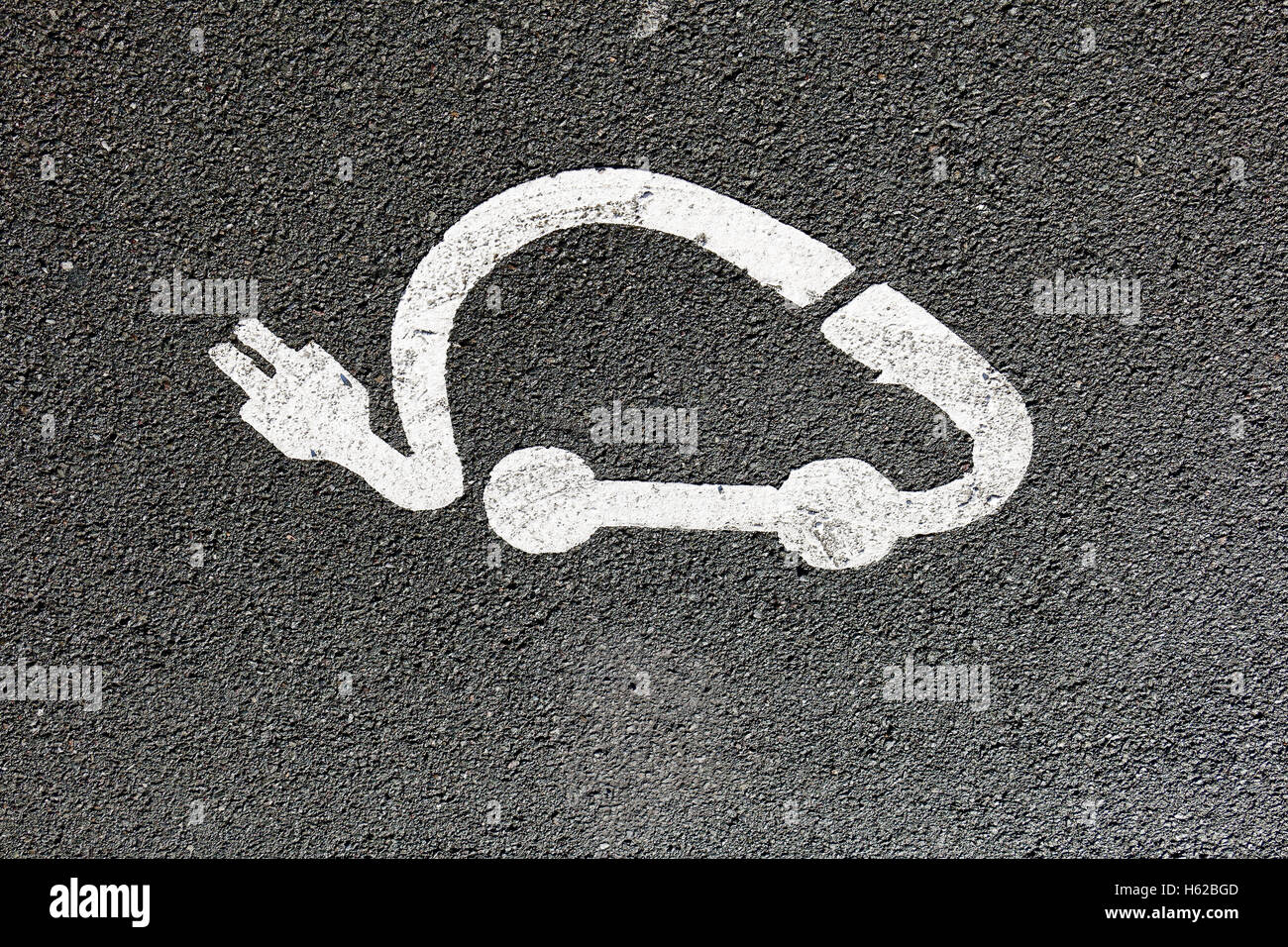 parking for electric car in French Stock Photo Alamy