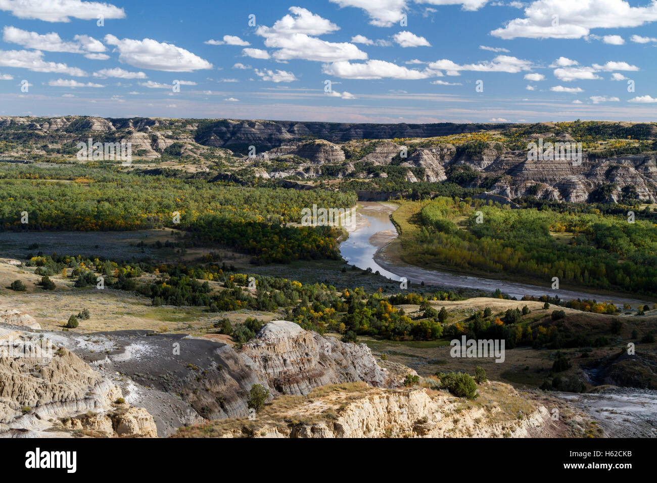 Little Missouri River from the River Bend Overlook, North Unit