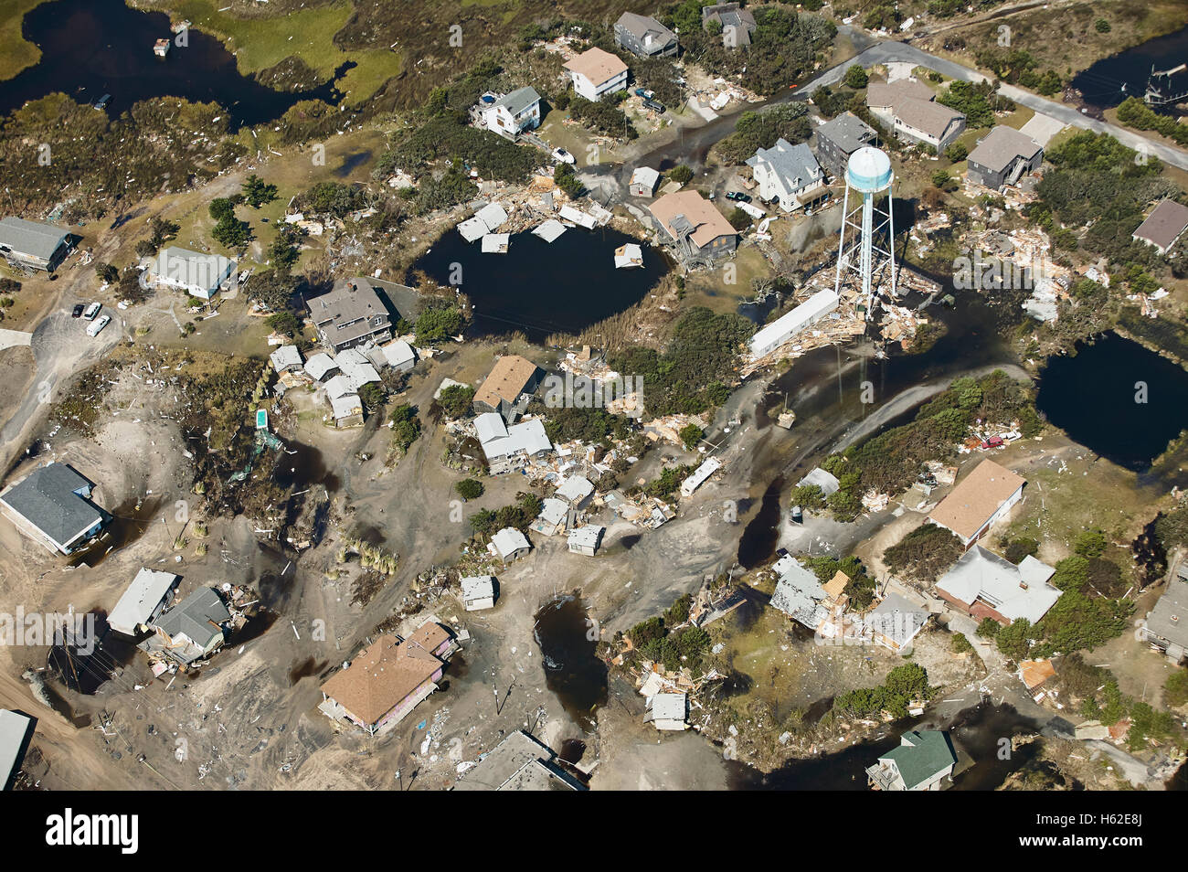 Hurricane Isabel Damage Along The Outer Banks Nc