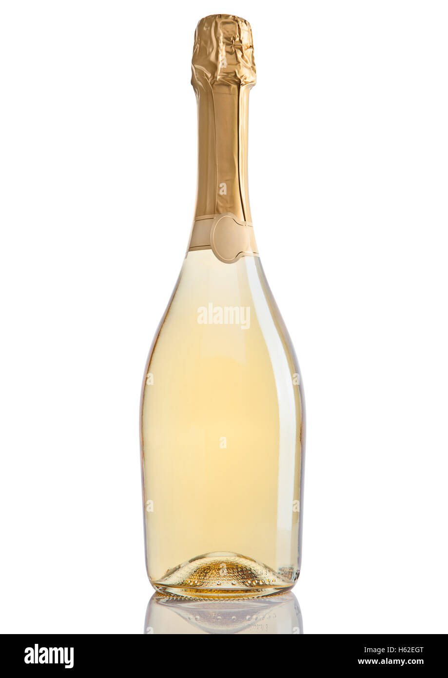 Download Bottle Of Champagne Golden Yellow Color On White Background Stock Photo Alamy Yellowimages Mockups
