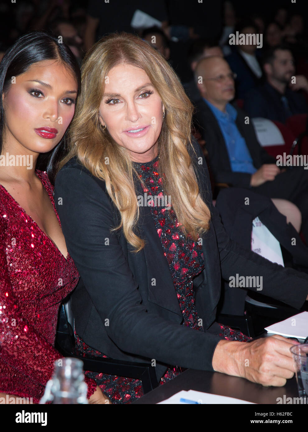 Los Angeles, California, USA. 22nd October, 2016. Geena Rocero and Caitlyn Jenner attend the 15th Annual Queen USA Transgender Beauty Pageant at The Theatre at Ace Hotel on October 22, 2016 in Los Angeles, California. Credit:  The Photo Access/Alamy Live Stock Photo