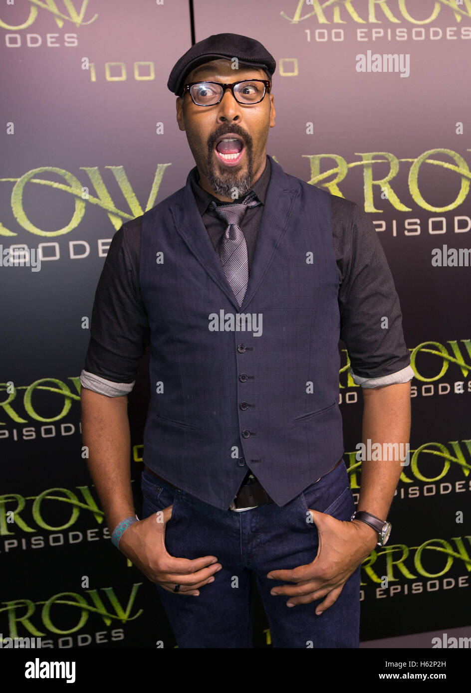 Vancouver, Bc. 22nd Oct, 2016. Jesse L. Martin at the 100th episode celebration for tv's Arrow at the Fairmont Pacific Rim Hotel in Vancouver, British Columbia on October 22, 2016. © Michael Sean Lee/Media Punch/Alamy Live News Stock Photo