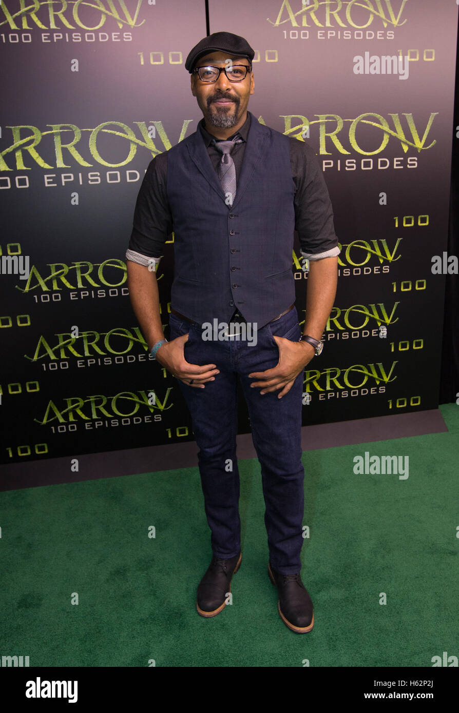 Vancouver, Bc. 22nd Oct, 2016. Jesse L. Martin at the 100th episode celebration for tv's Arrow at the Fairmont Pacific Rim Hotel in Vancouver, British Columbia on October 22, 2016. © Michael Sean Lee/Media Punch/Alamy Live News Stock Photo
