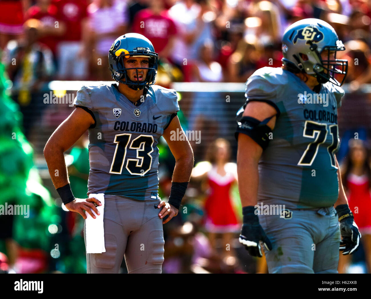 Palo Alto, California, USA. 22nd Oct, 2016. Colorado Quarterback Sefo ...